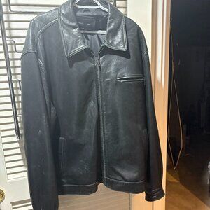 Men's Black Leather  Jacket